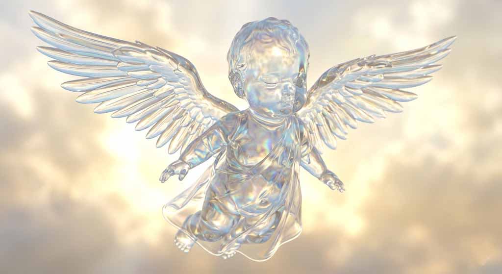 wabifly: A transparent baby-like angel with 2 wings